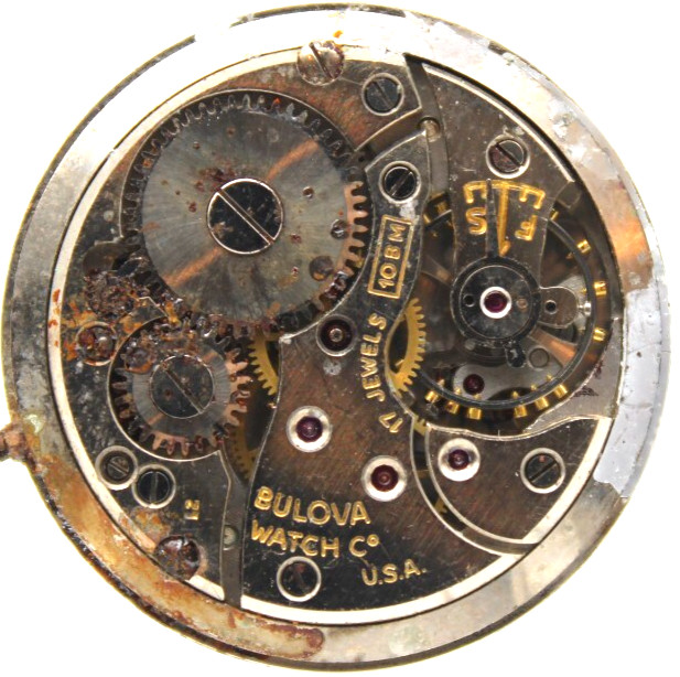 BULOVA WATCH MOVEMENT 10BM USA 17j 26.8mm (QF)