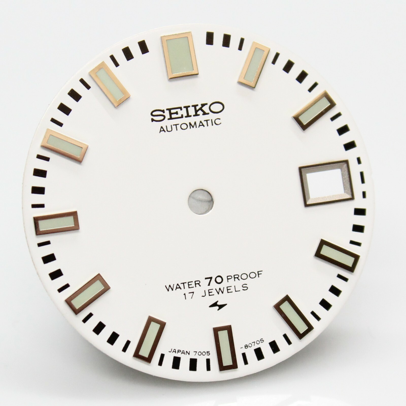 White Dial for Seiko diver 7005 8052 8050 Green Poor Man’s 62MAS Proof 17 Jewel
