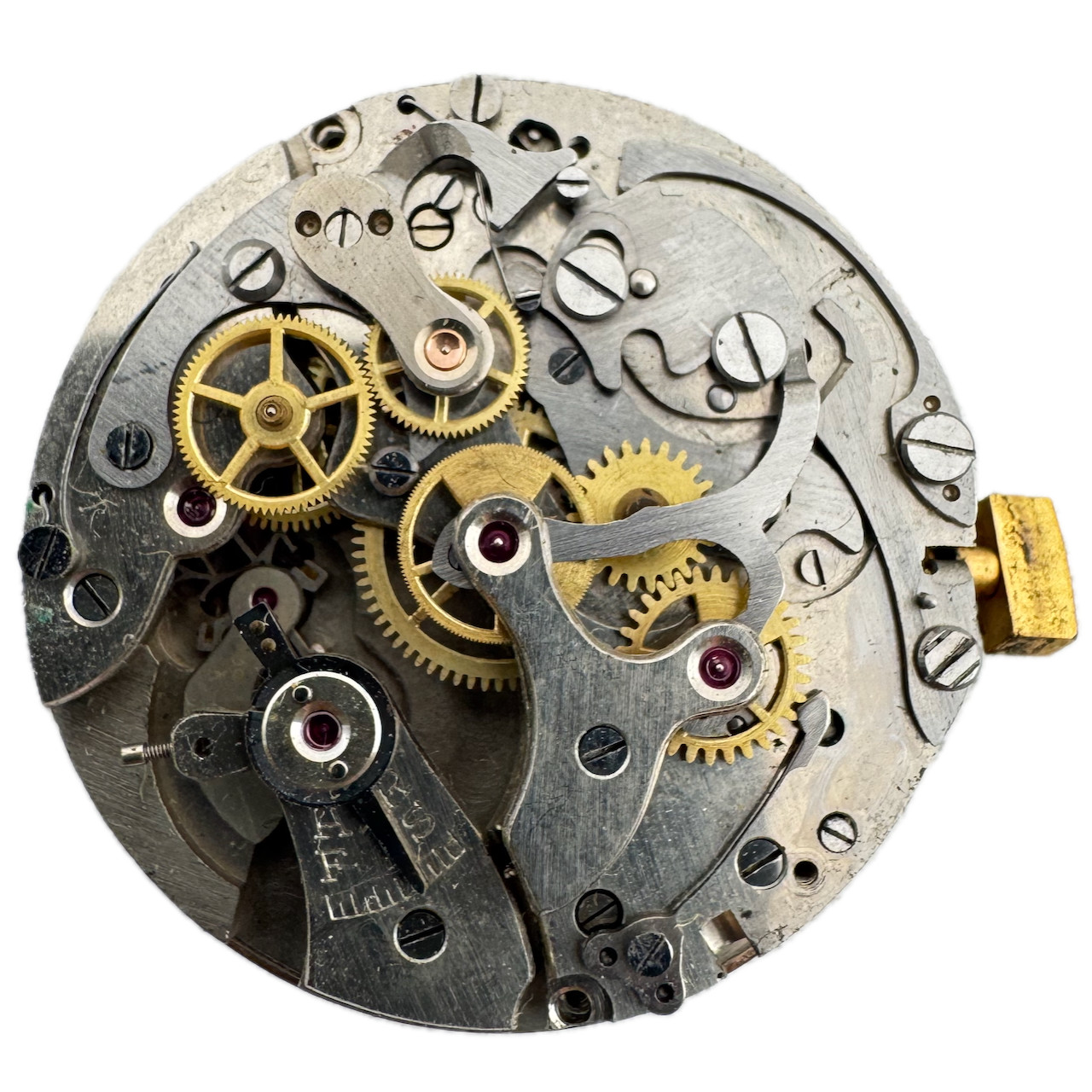 Vintage Avional Salmon Dial Chronograph Men’s Wristwatch Movement Landeron 48