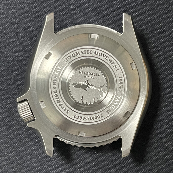 Prevent allergy Sapphire Glass Titanium Watch Case fit NH35 NH36 SKX007 Case
