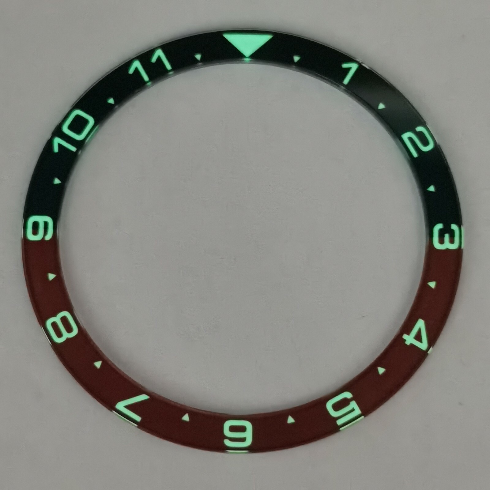 GI0552 SKX007/SRPD Flat Glass Bezel Insert – Lumed Pepsi Dual Time