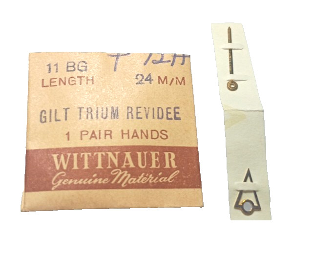 WITTNAUER 11BG Watch Hands Gold Trium Revidee Triangle watch part #288G