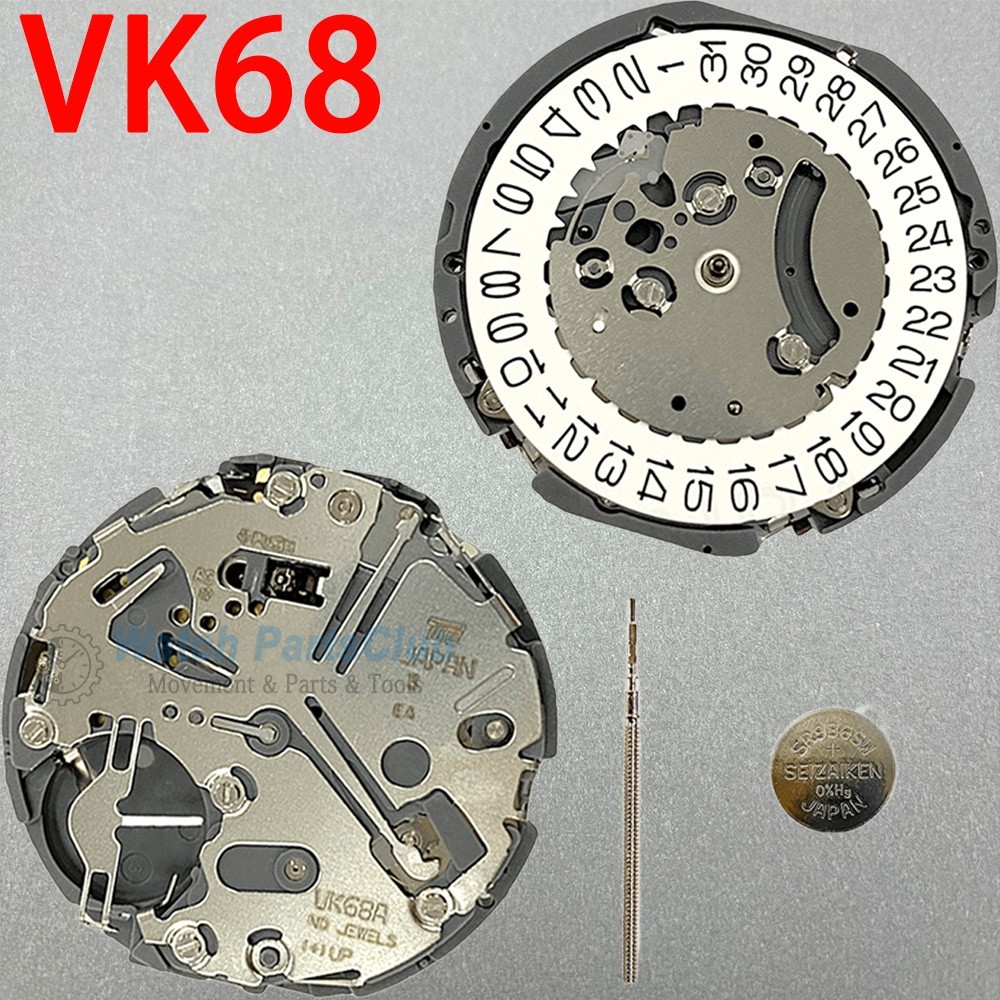 Japan VK63 VK64 VK67 VK68 Quartz Movement Aftermarket Watch Replacement Parts
