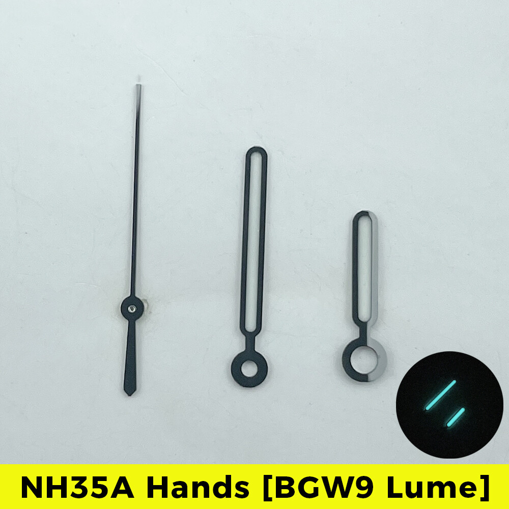 NH35 Watch Hands Set Black Hand for NH35A NH36A NH38A BGW9 Lume Nautilu