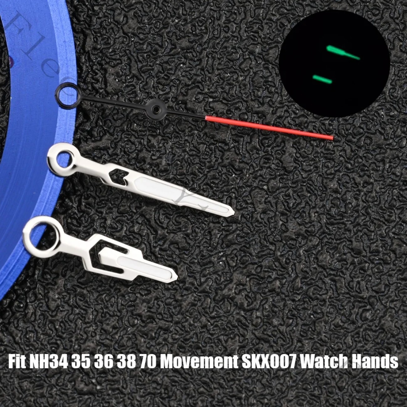 C3 Green Luminous Watch Hands for NH35 NH34 NH36 7S26 4R35 Movement