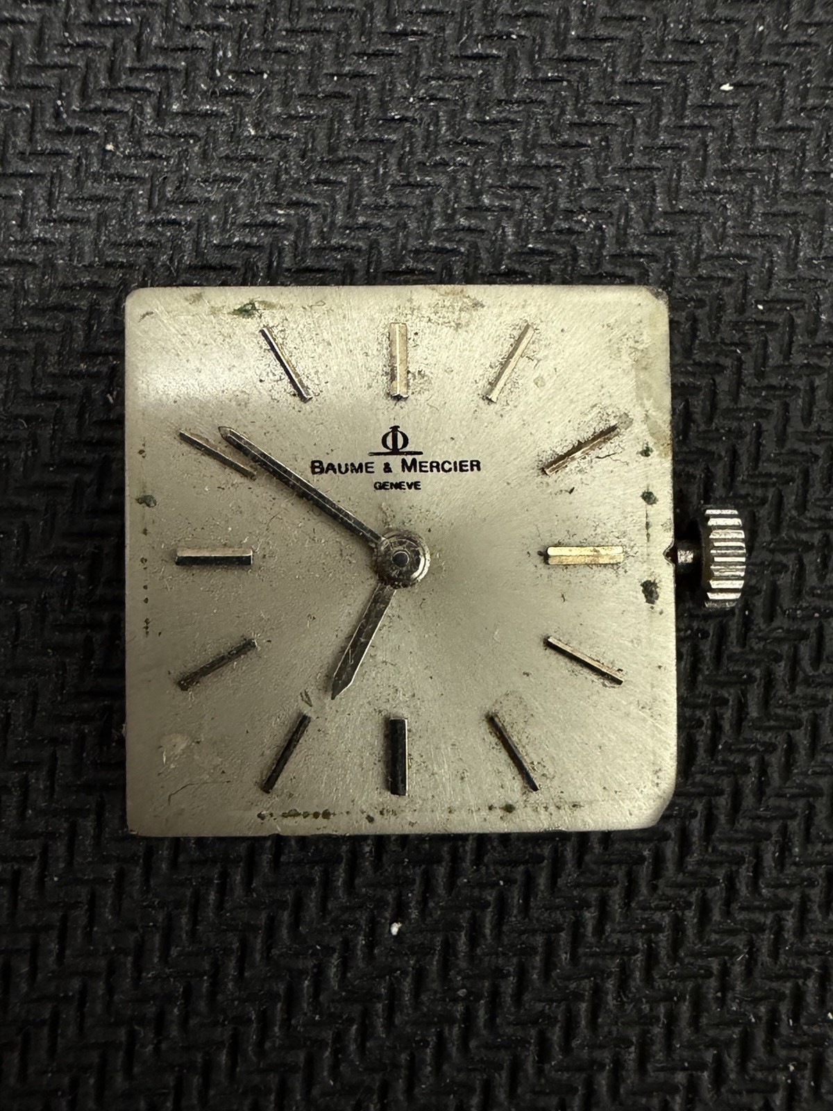 Vintage Baume Mercier 17J Ladies Tank Movement Swiss For Parts Repair