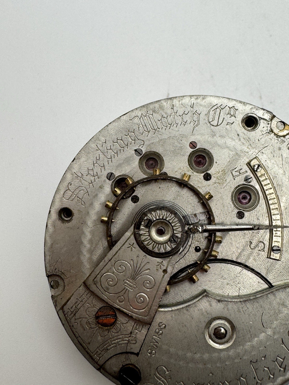 Sterling Watch Co. Springfield 18s 7 Jewels 45mm For restoration Or Parts