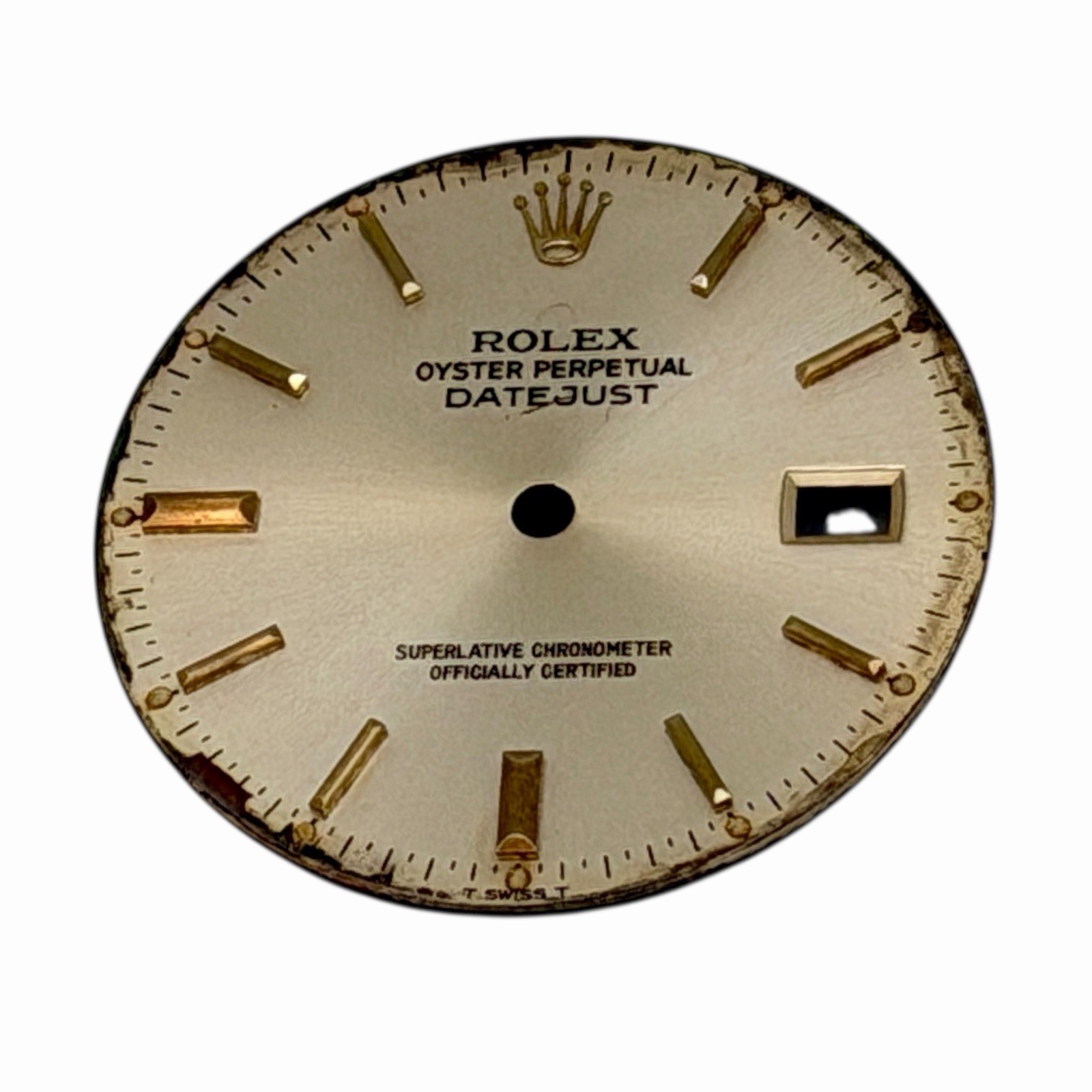 ROLEX OYSTER PERPETUAL DATEJUST WATCH DIAL. 100% AUTHENTIC, ALL ORIGINAL!