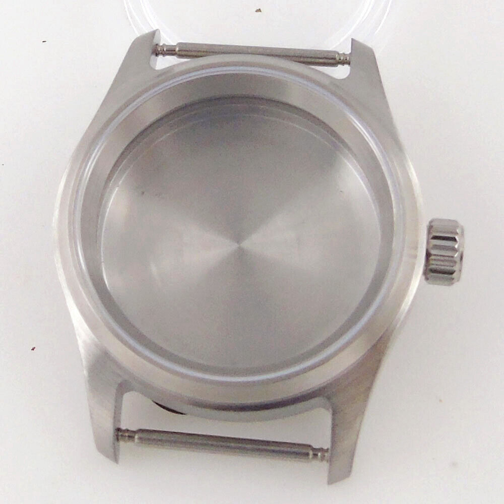 36mm Pilot Stainless Steel Sapphire Watch Case 29MM Dial Fit NH35 NH36 ETA 2824