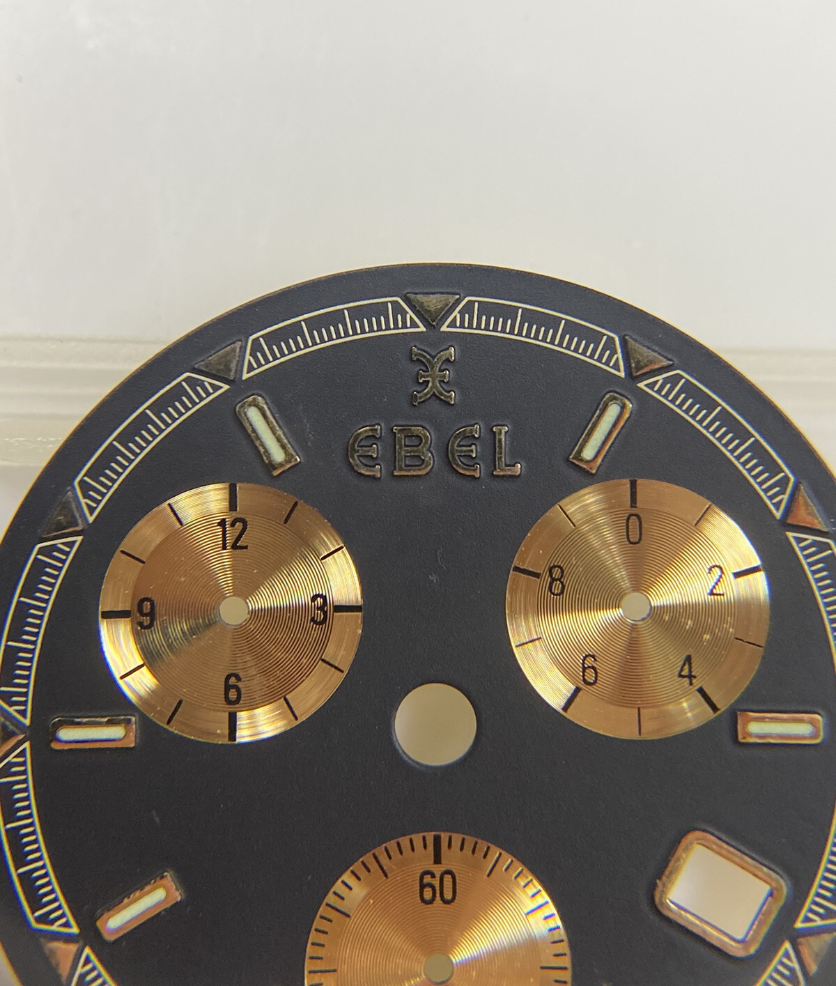 Original Ebel Sportwave E6251641 Black/Gold Chrono 30mm Dial