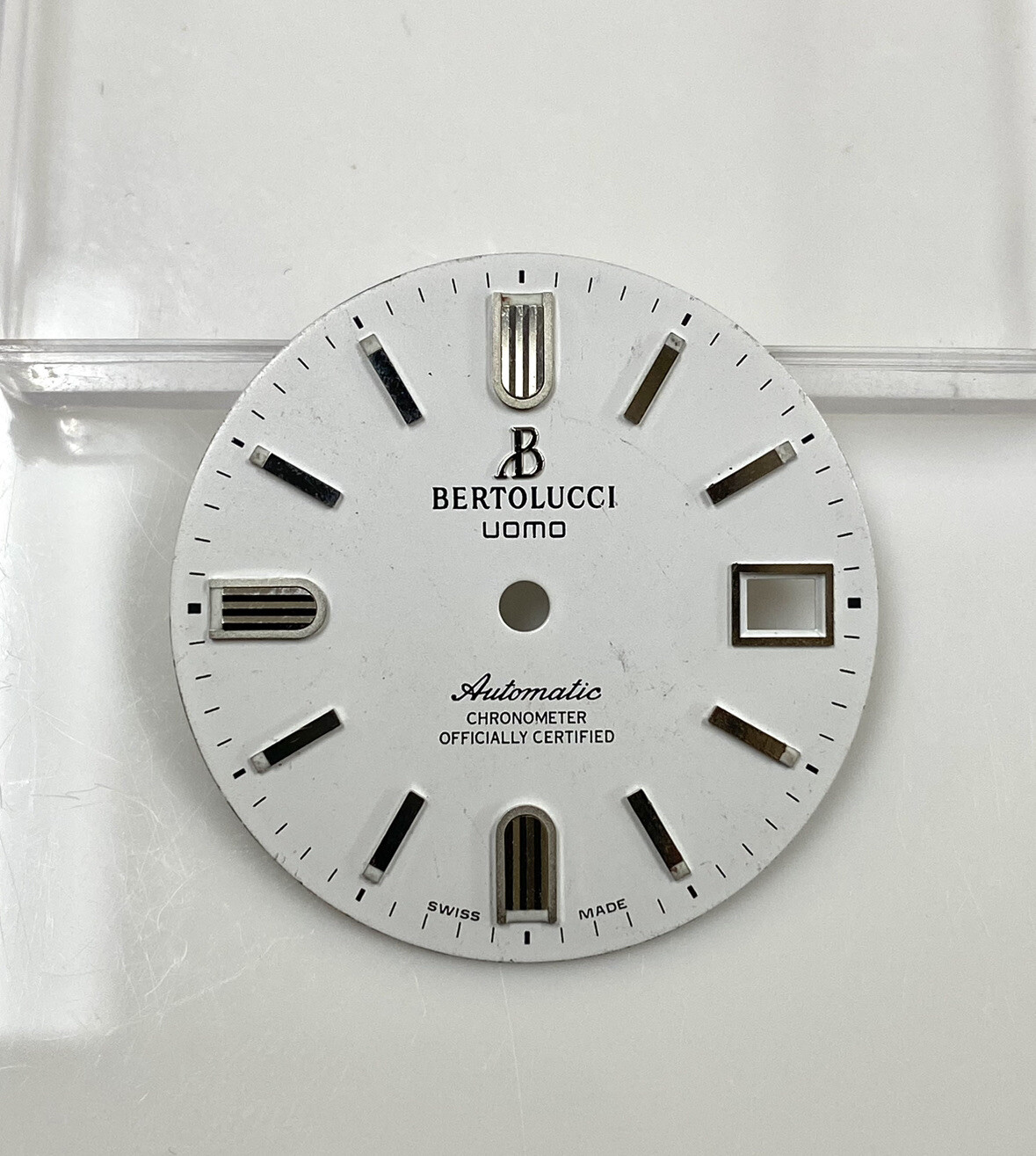 Original Bertolucci Uomo Automatic 28mm White Dial Ref: 884.55.41.10B