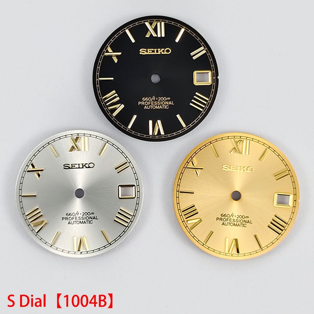 For Seiko 28.5mm Watch Dial No Luminous Fit NH35 NH36 Movement Watches Faces