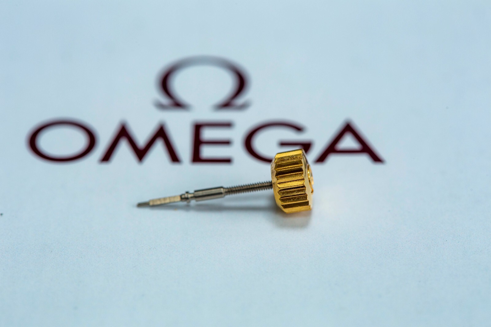 Original Omega Gold Plated Crown + Stem Cal. 861 – NOS