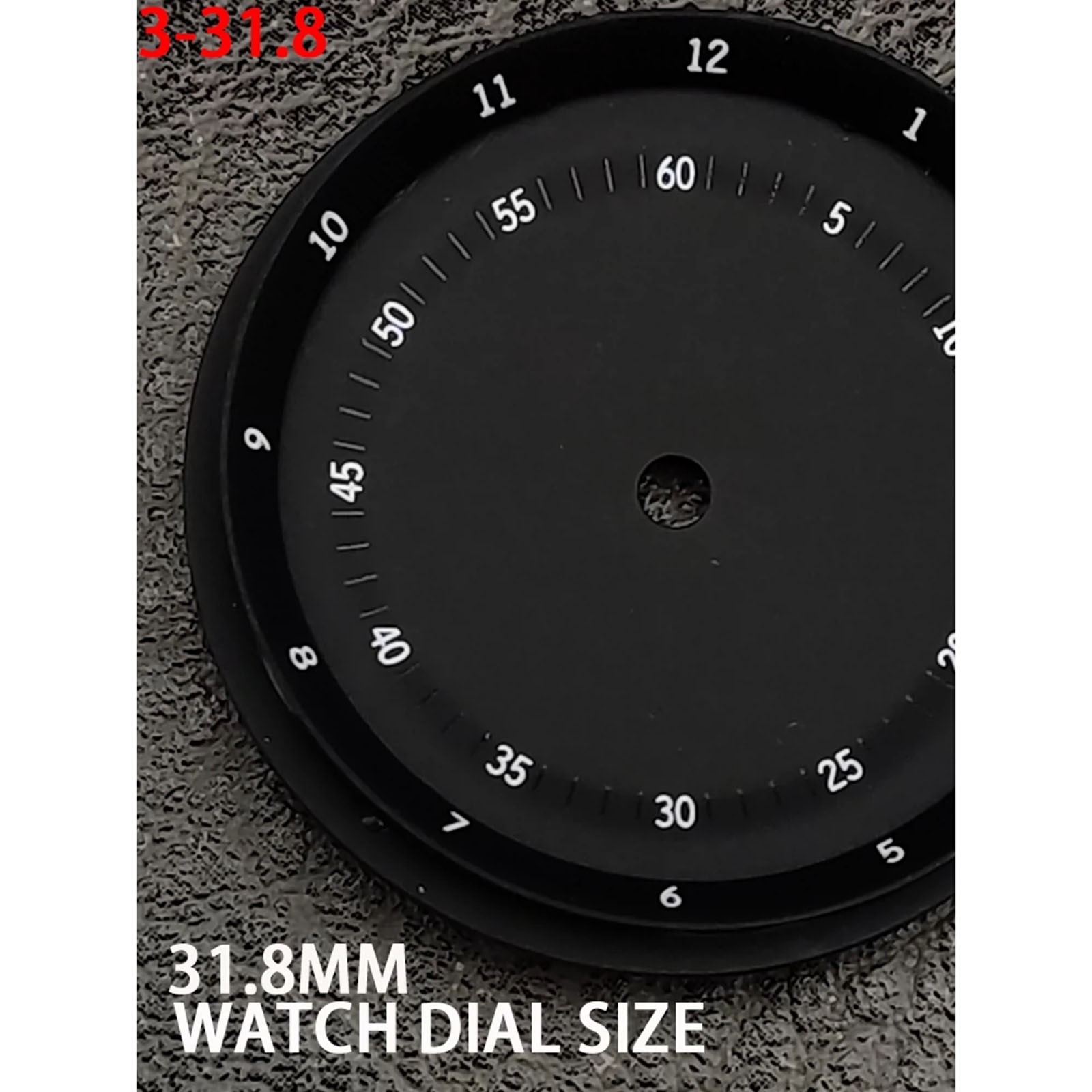 31.8MM Watch Dial No Luminous Water Resistant Literature for NH35 Movement
