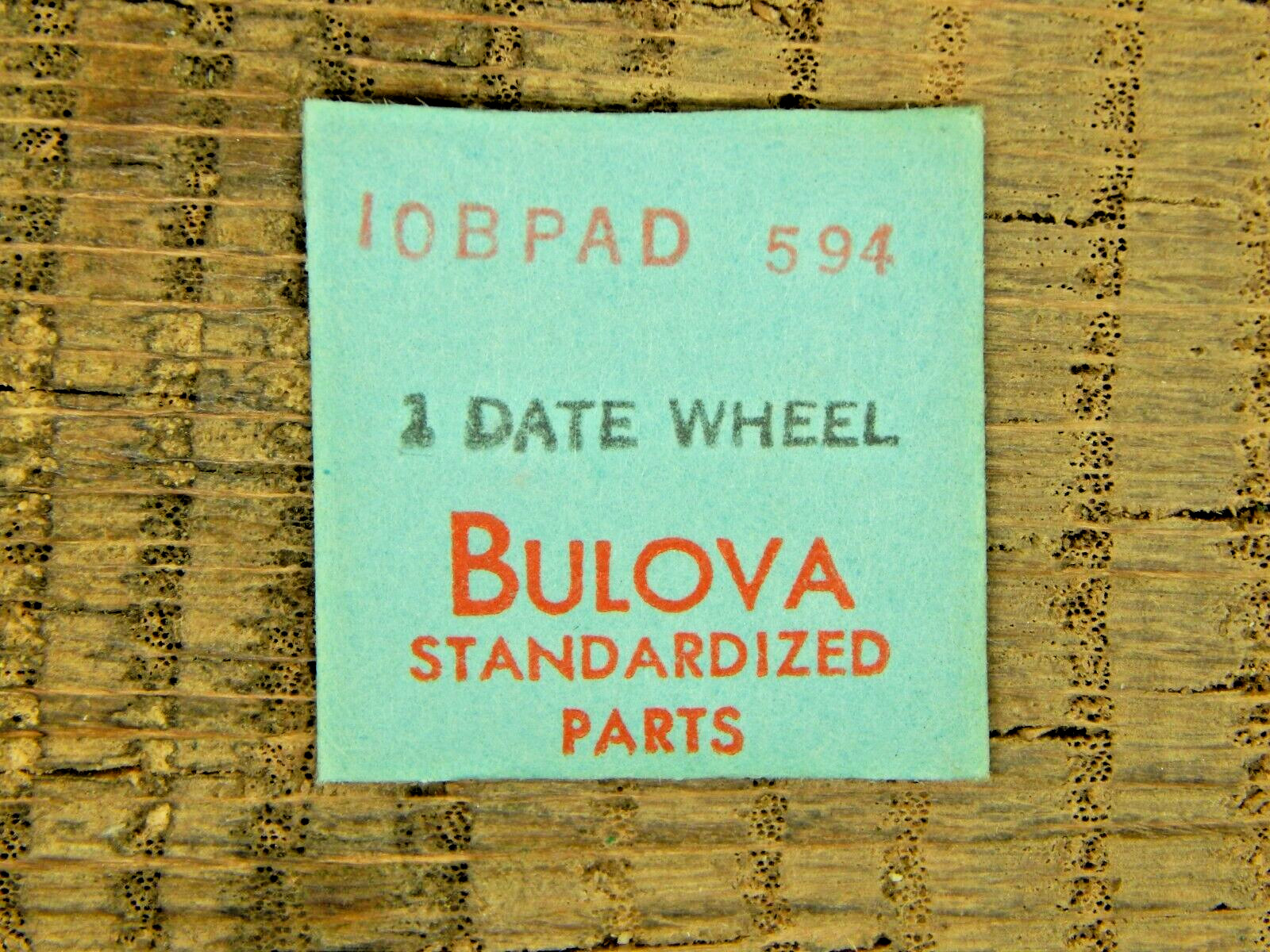 Genuine Bulova 10BPAD Date Wheel 594 Watch part NEW OLD STOCK
