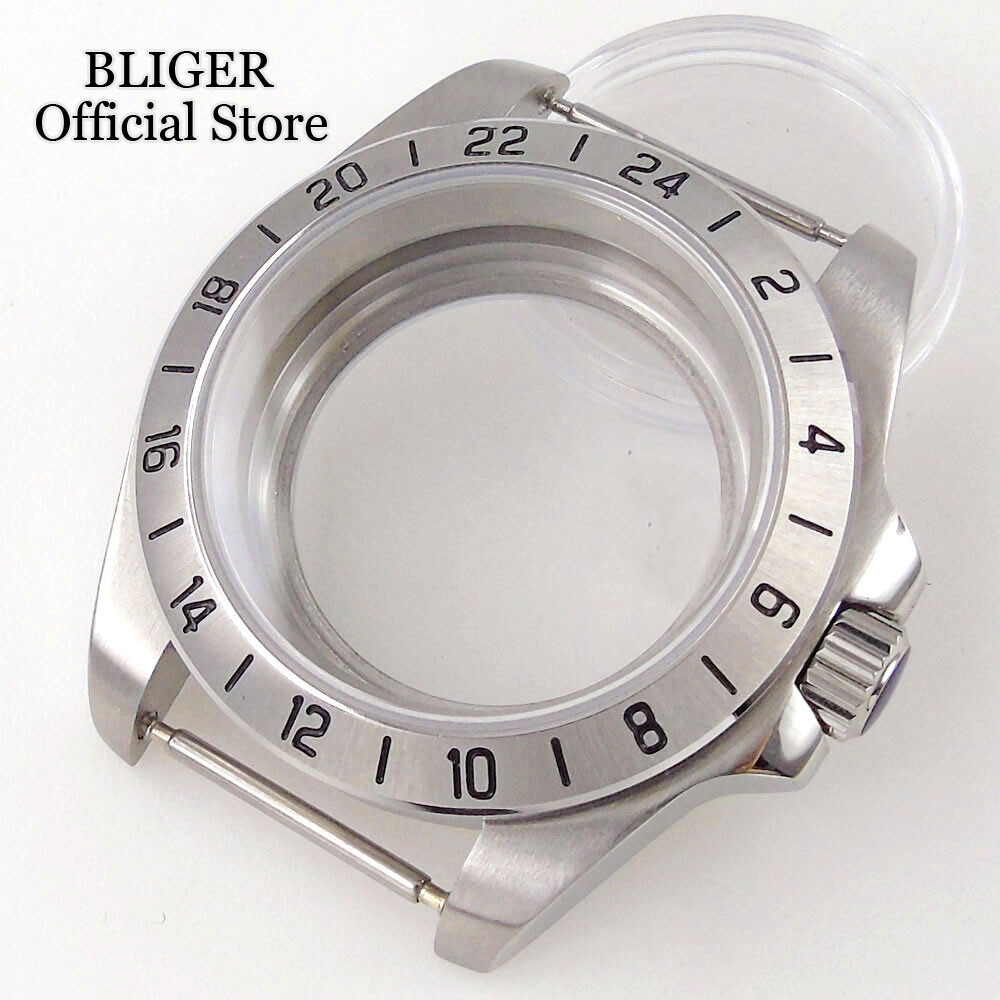 39mm Fit NH34A NH34 GMT Dial 200M Dive Watch Case Sapphire Glass Stainless Steel