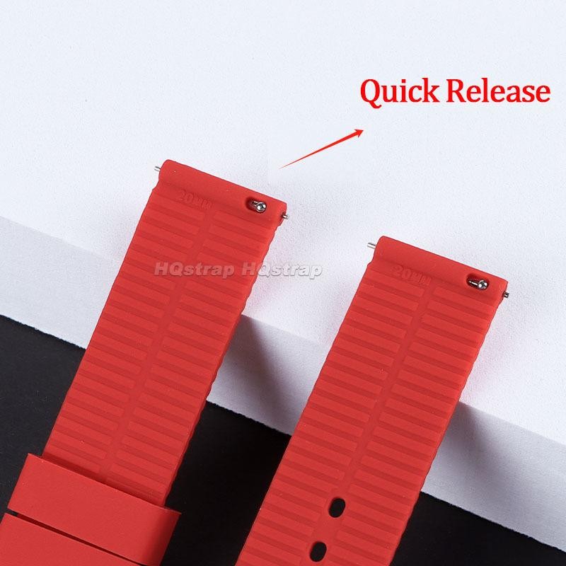 Rubber Soft 18mm 20mm 22mm Silicone Band Strap for Rolex for Smartwatch Bracelet