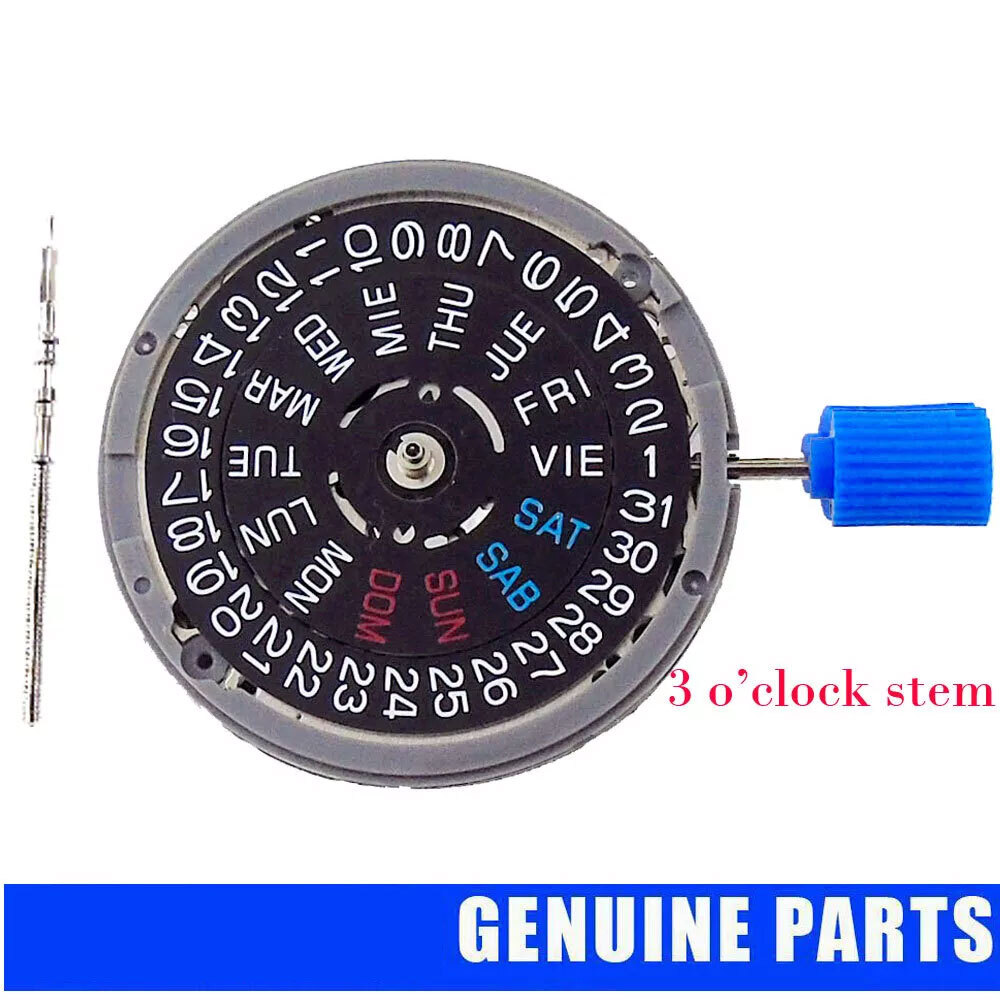 24 Jewels NH36A Automatic Mechanical Movement 3 3.8 o’clock English Spanish