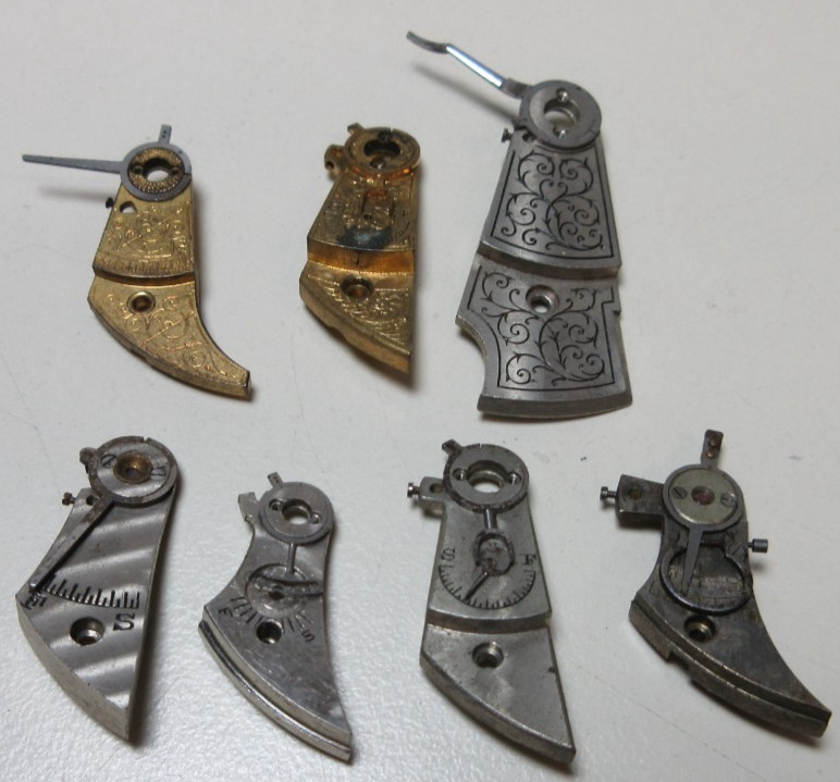 VTG LOT OF POCKET WATCH BALANCE COCKS BRIDGE WATCHMAKER REPLACEMENT PARTS #12