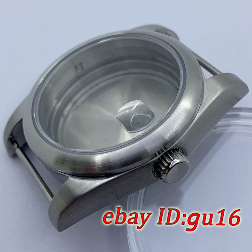 36mm/40mm Brushed sapphire watch case fit NH35 NH36 ETA2824/2836 Miyota8215 821A