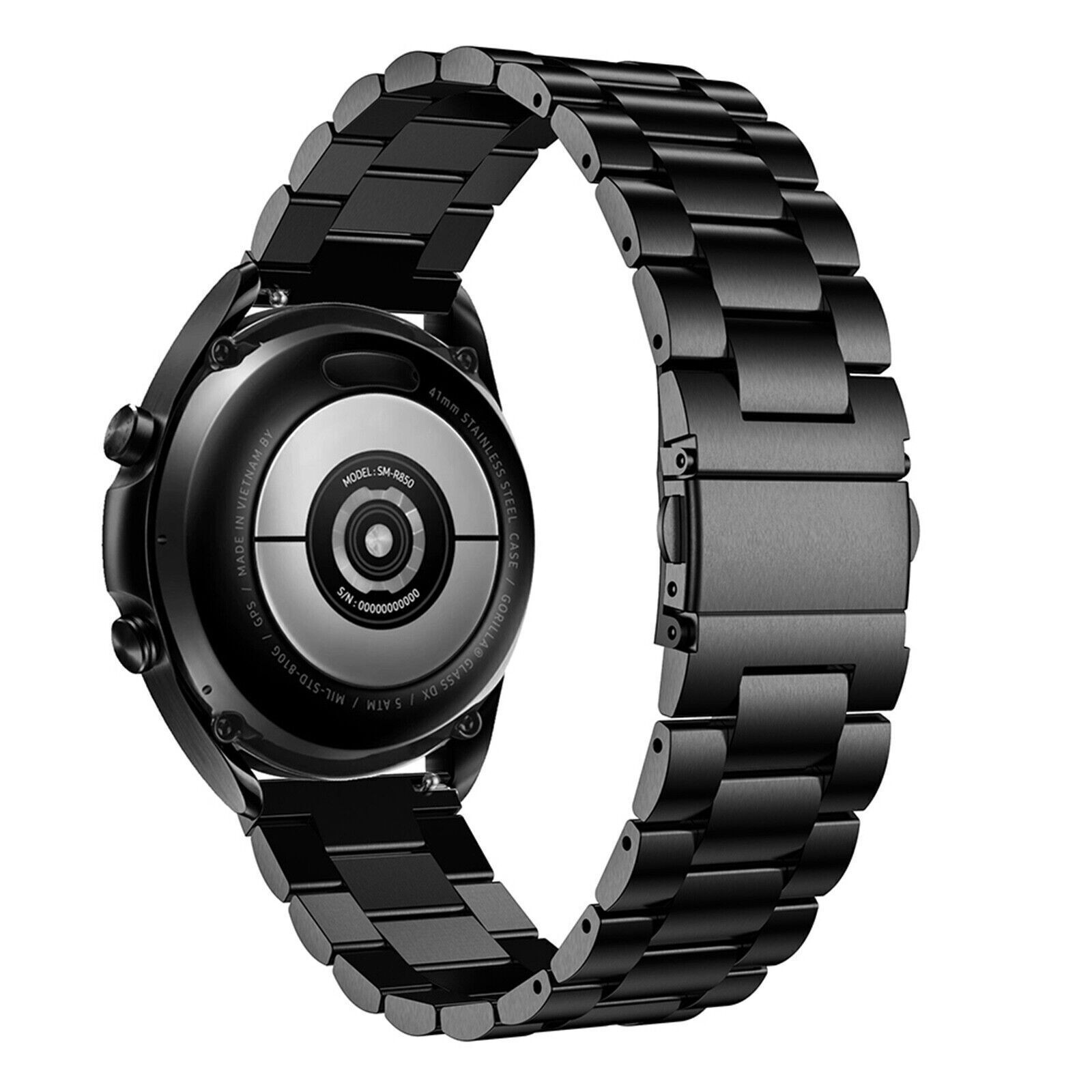 For Samsung Galaxy Watch3 41MM Solid Stainless Steel Watch Strap Watch Band