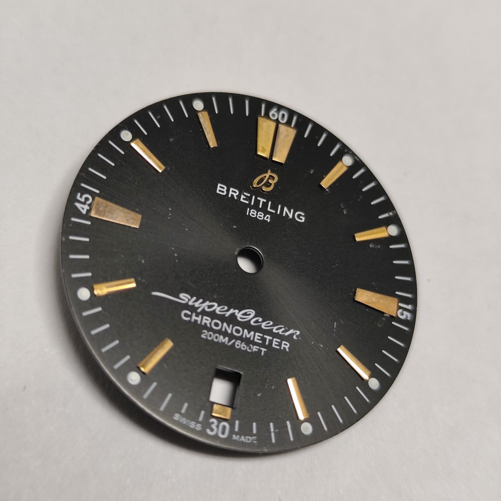 32 mm Breitling Watch Dail Swiss Made, PARTs Part REPAIRS #Y2