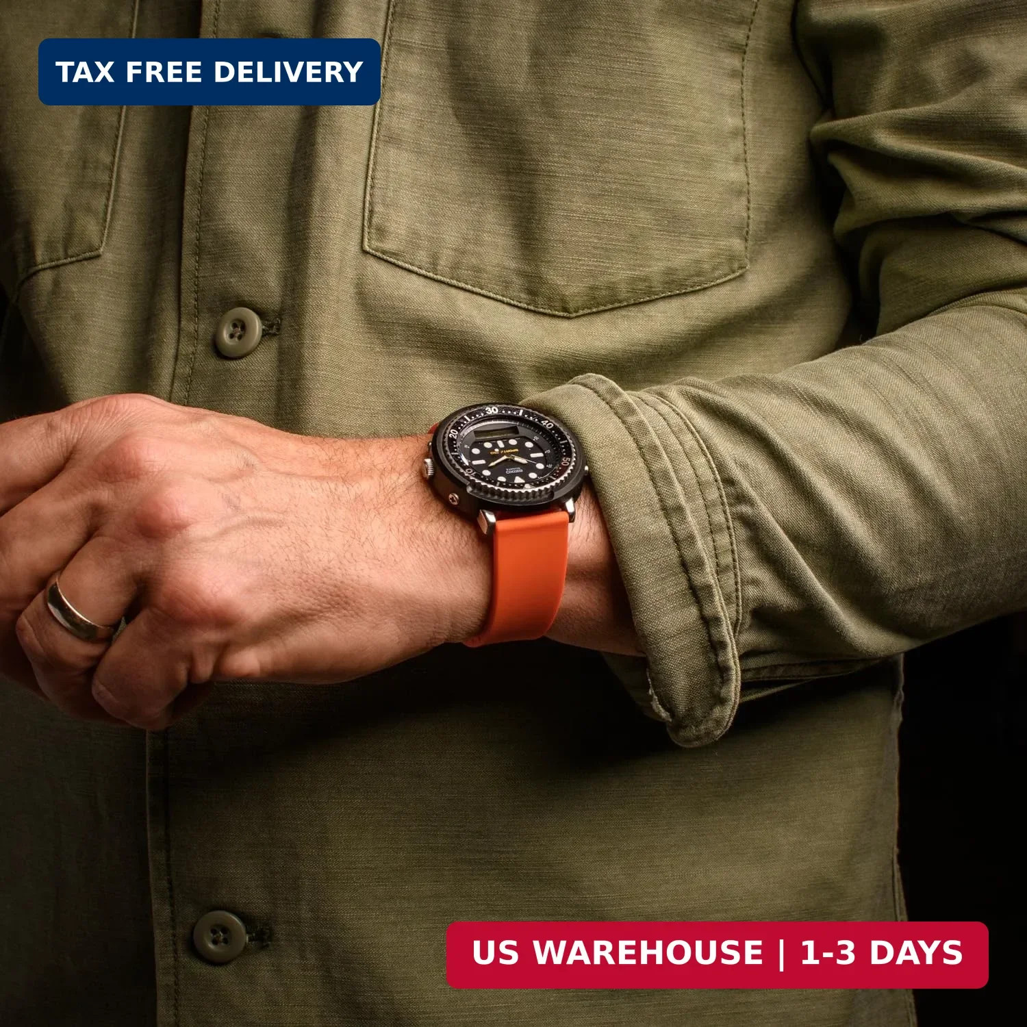 Archer Watch Straps – Quick Release Custom Fit Silicone Watch Strap