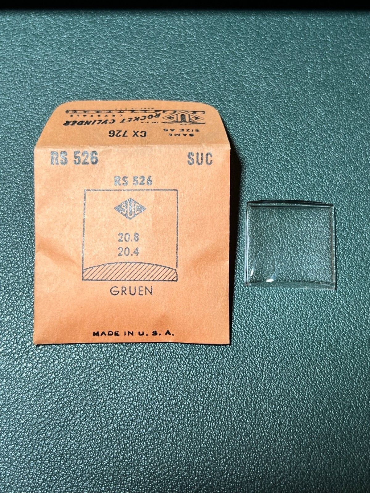Gruen Watch Crystals SUC NOS Vintage