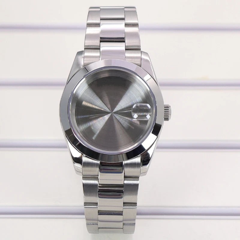 36/39mm Fluted Bezel Cases For SK DJ Air King Fit NH35 NH36 NH34 NH38 Miyota8215