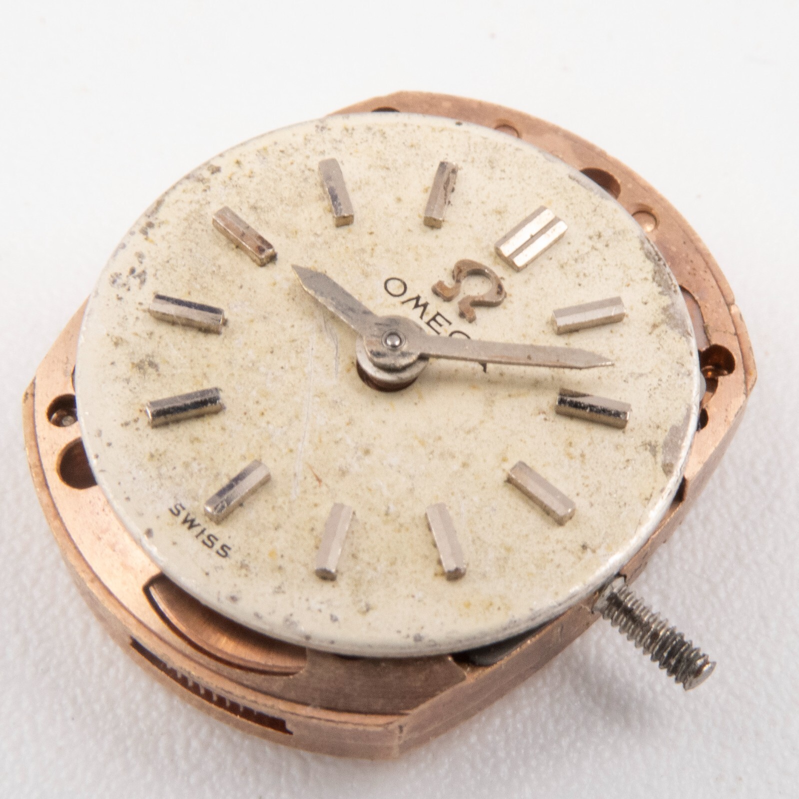Vintage Omega Caliber 484 17-Jewel 2-Adjustment Wristwatch Movement, Runs