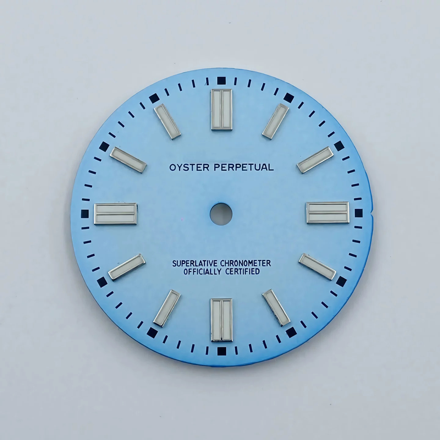 28.5mm Double-strip Nail Watch Dial Green Lume For Nh35 Nh36 4R Movement Parts