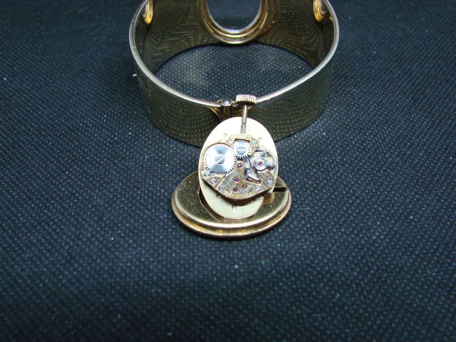 PART/REPAIR CUFF BRACELET RHAPSODY ROYAL JULES JURGENSEN WRISTWATCH ! t16a