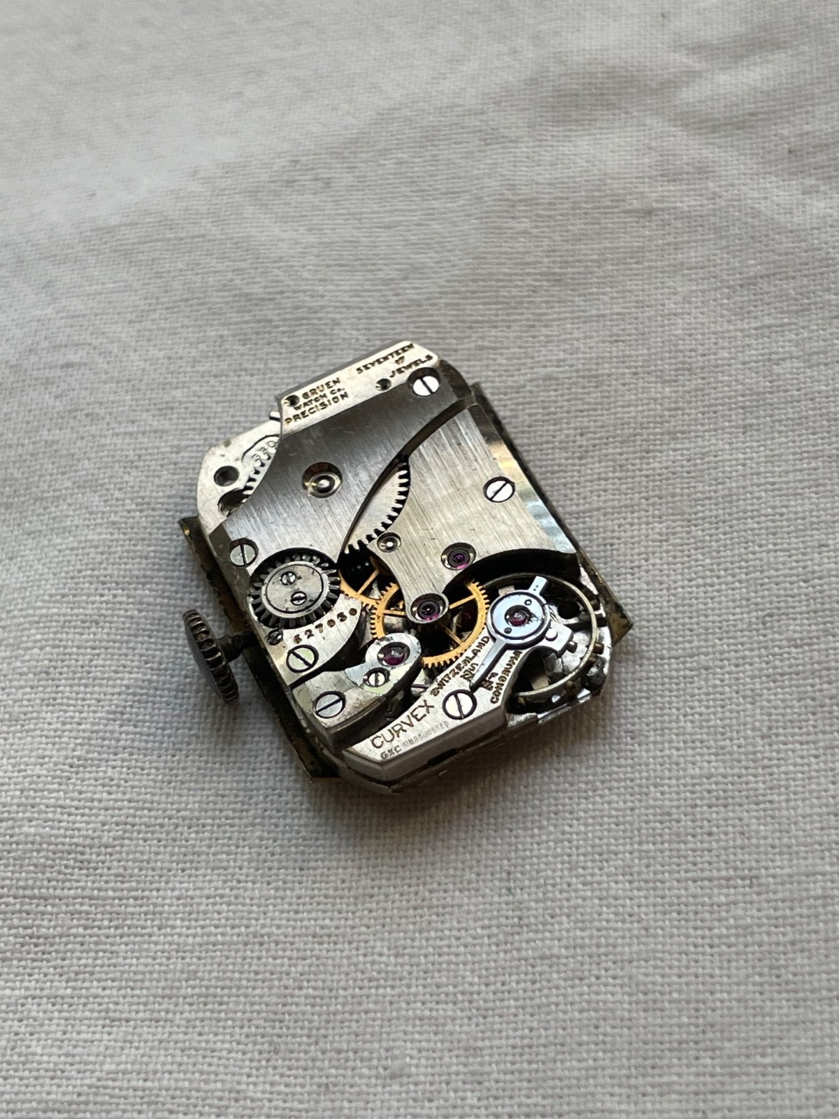 Gruen Precision 330 – movement for mens watch AS IS, lot2907