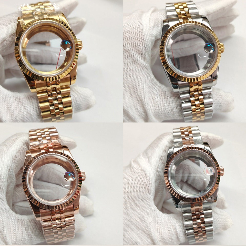 36mm 39mm Stainless Watch Case Sapphire for Nh35 Nh36 4R Movement 28.5mm Dial