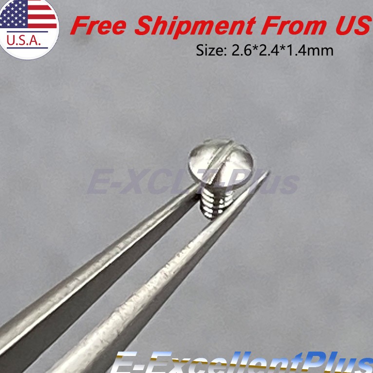 4X For Ebel Stainless Steel Case Band Bracelet Strap Screws 2.6*2.4*1.4mm Silver