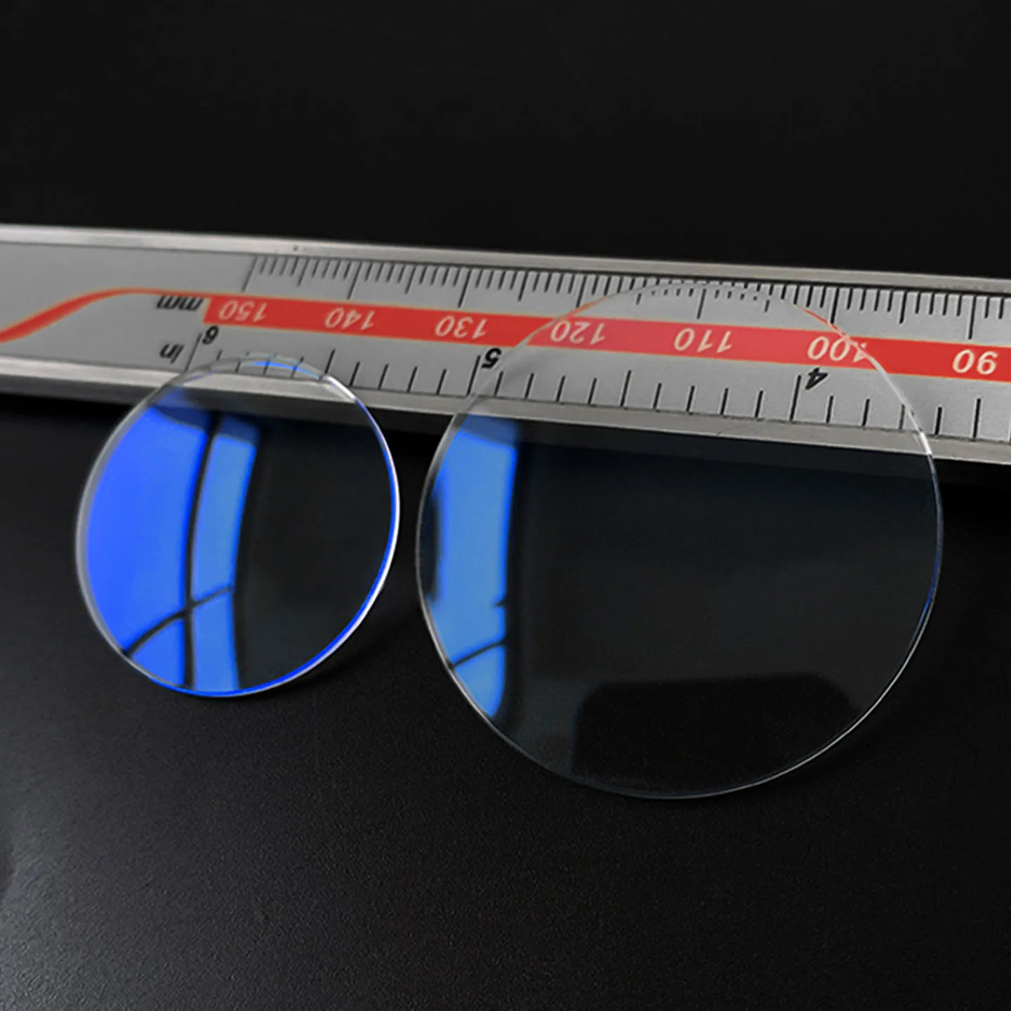 28mm-38.5mm Double Dome 1.2mm AR Blue Coating Watch Crystal Mineral Watch Glass