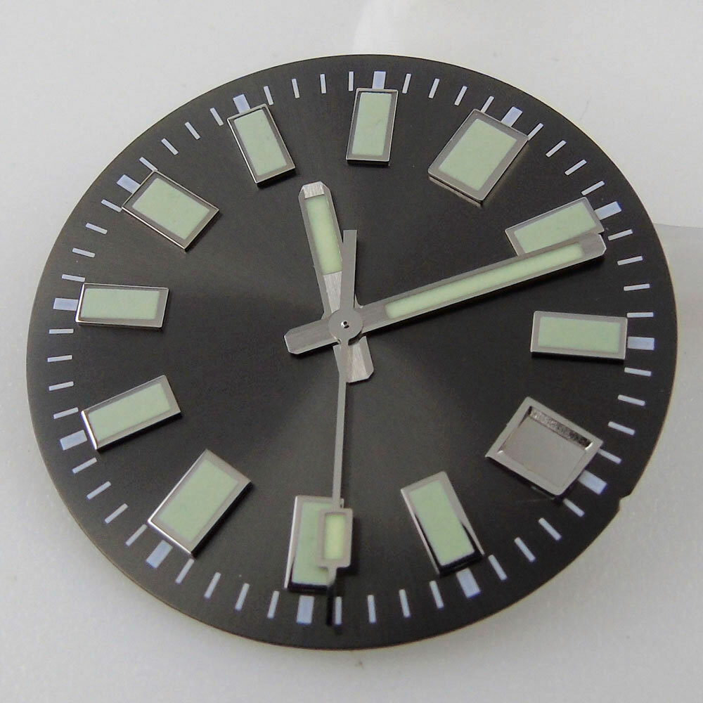 29mm black blue dial luminous fit 62mas NH35 NH36 movement watch ( Dial+hand )