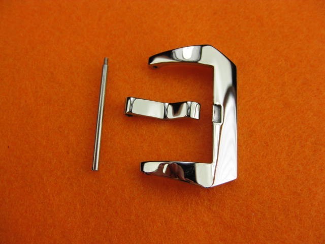 24mm Swiss 316L Stainless PRE-V SCREW IN BUCKLE for PANERAI 2PC Polish 24 2 pcs