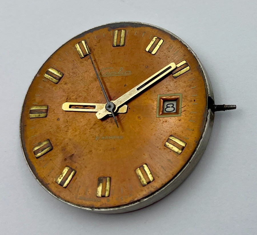 SLAVA 2414 21 JEWELS MOVEMENT FOR MEN’S WRISTWATCH 100% working B040