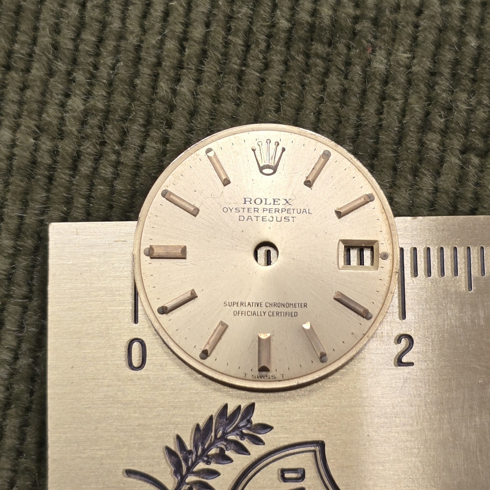 Genuine Rolex Datejust Dial 20mm Champagne Gold Dial Vintage Oyster Perpetual