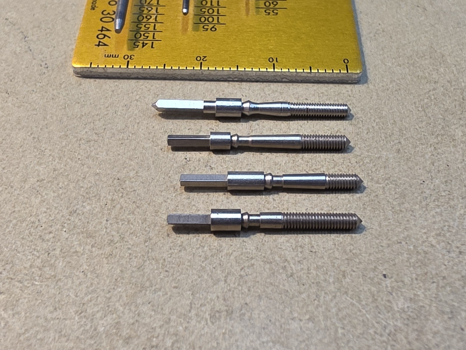 Lot Of 4 Mixed NOS American Pocket Watch 16s Stems Parts Spares