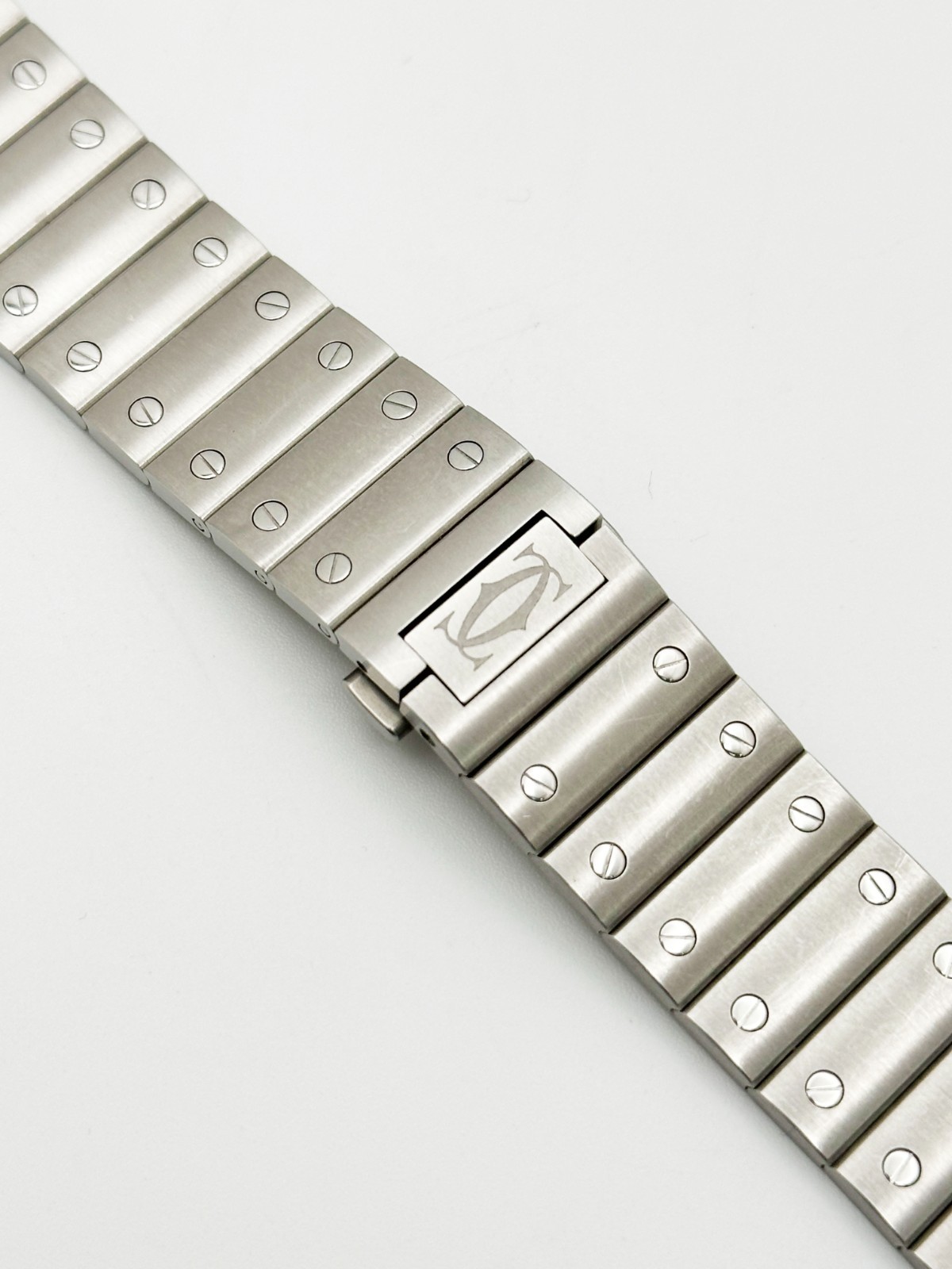 CARTIER ORIGINAL FACTORY Stainless Steel Band for Santos