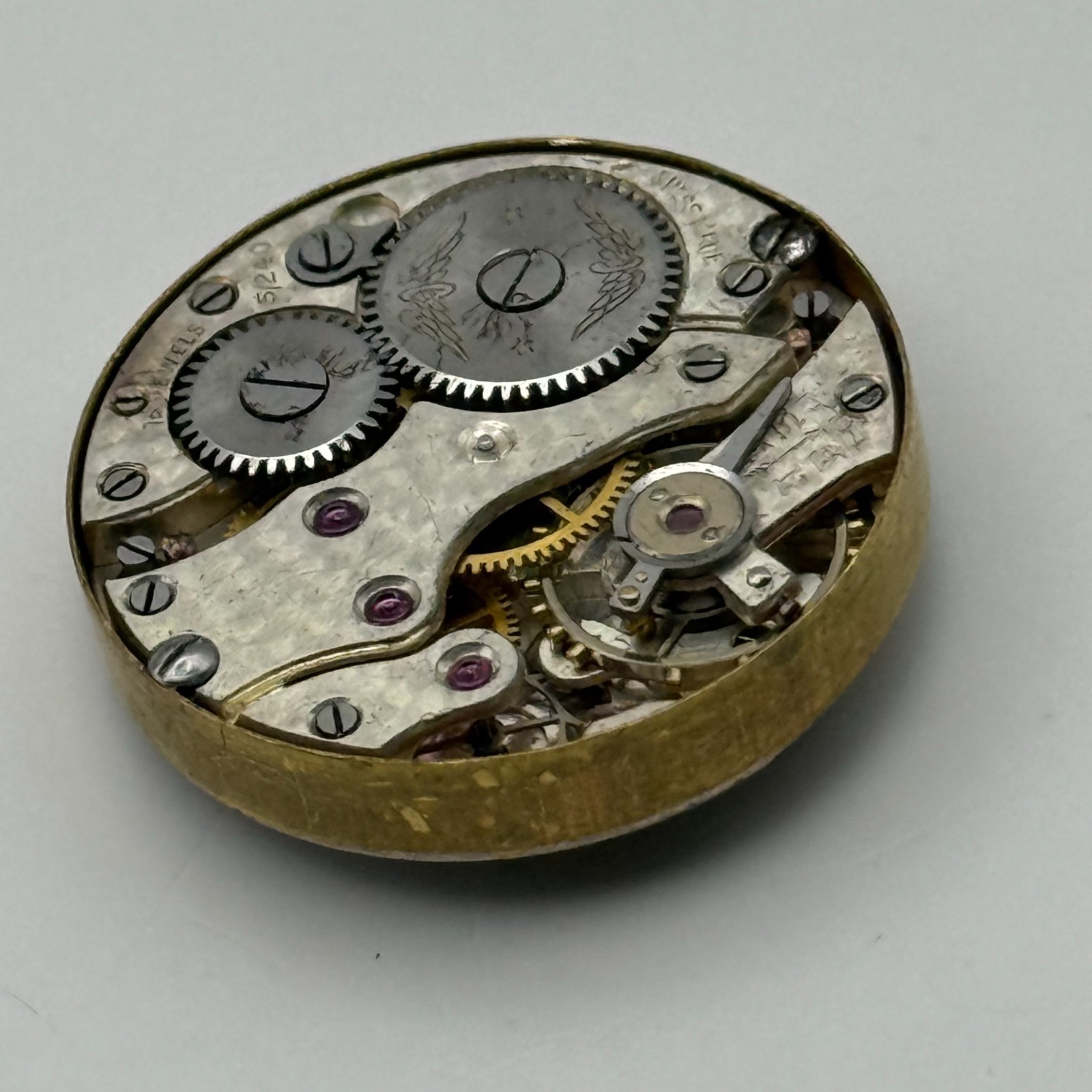 Rotary 5/240 Watch Movement 15 Jewels Swiss Manual Wind Parts Repair 22mm