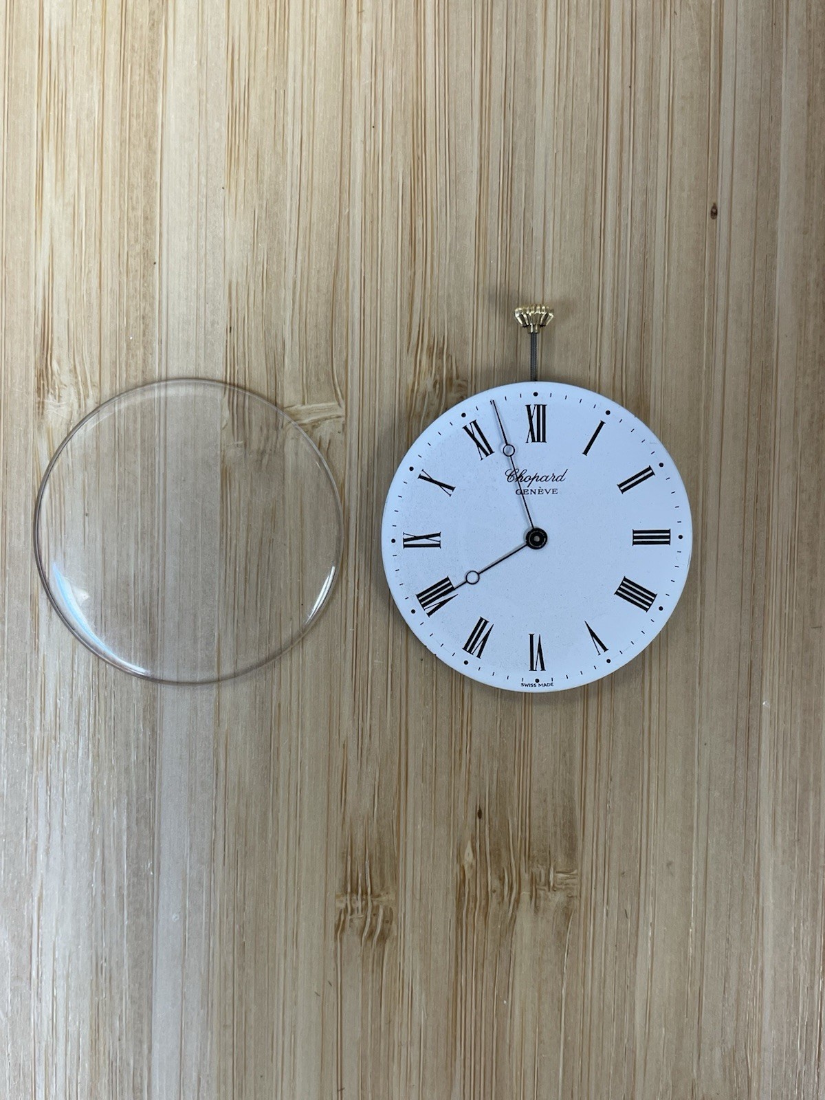 VTG Chopard Pocket Watch Dial Movement 17 Jewel Runs Great Just Needs Recased