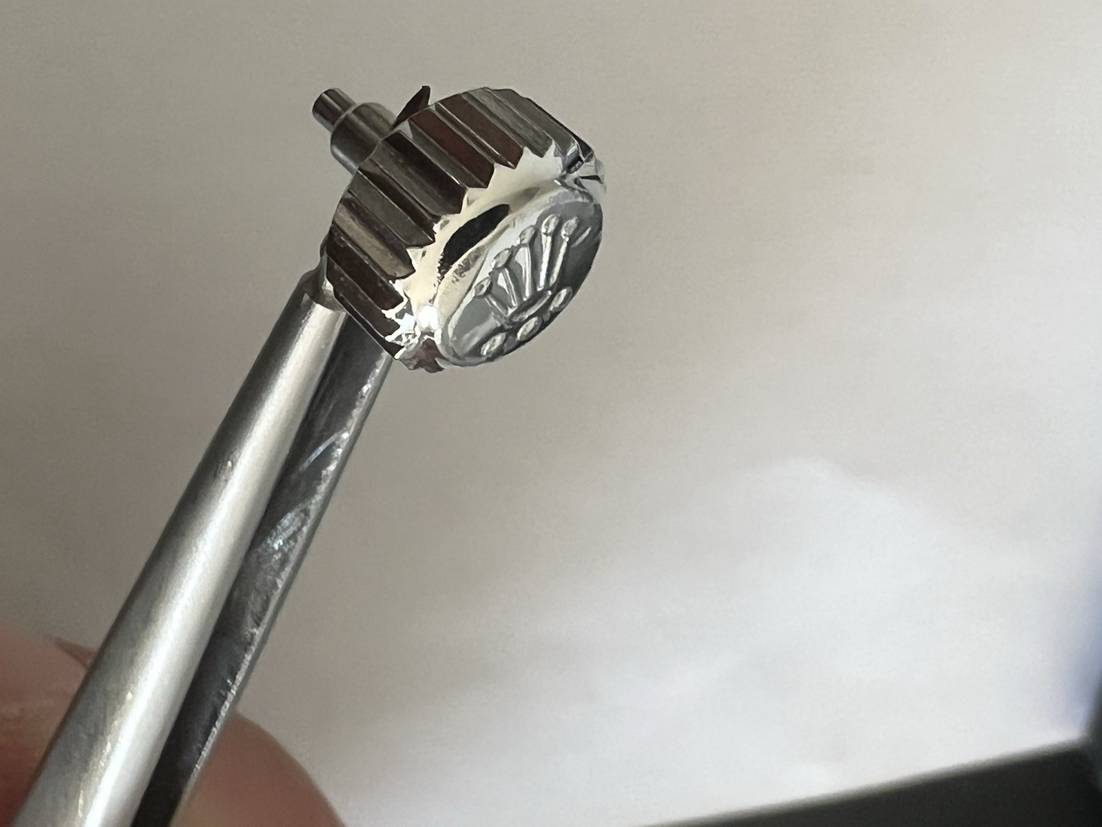 Genuine Rolex 803 Crown 8mm Steel for Submariner / Yacht-Master II #5