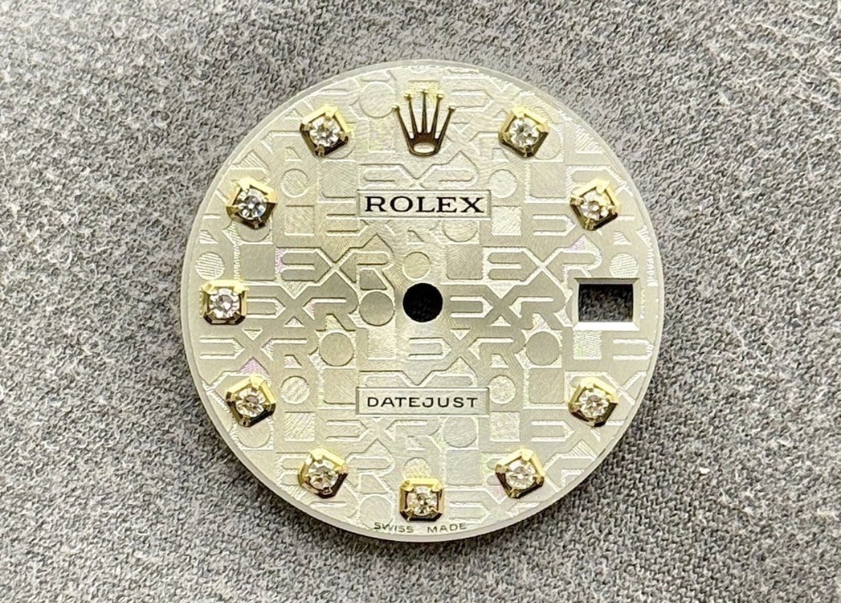 Rolex 31MM Midsize Datejust/President Custom Silver Anniversary Jubilee Dia Dial