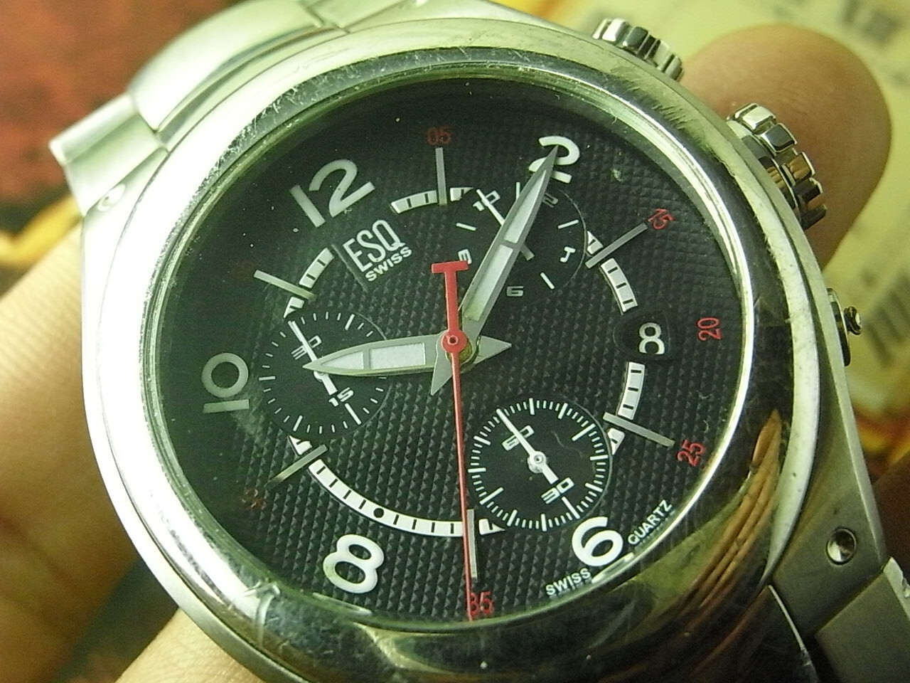 40MM ESQ BY MOVADO CATALYST CHRONO SALESMAN SAMPLE DEMO WATCH (without movement)