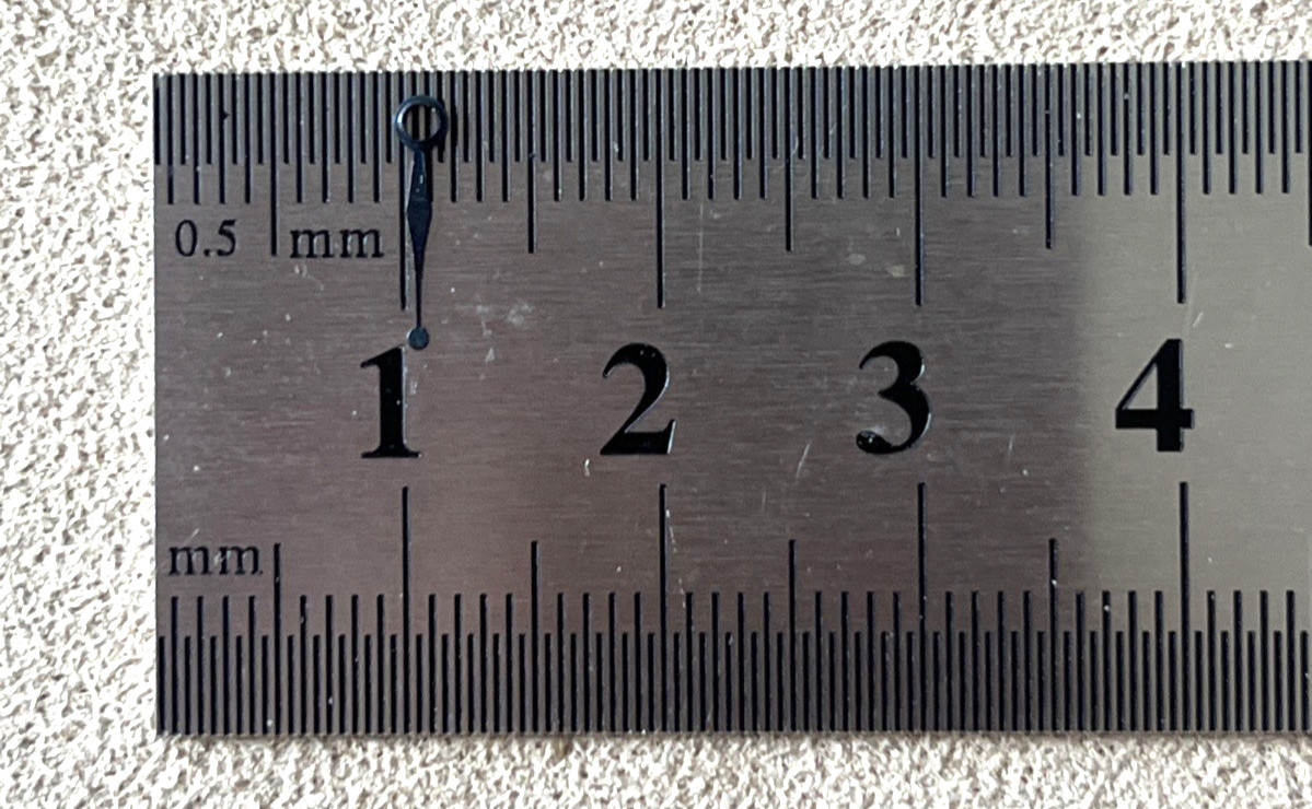 Waltham Watch Hand Blue 9 mm (Total Length 10 mm)