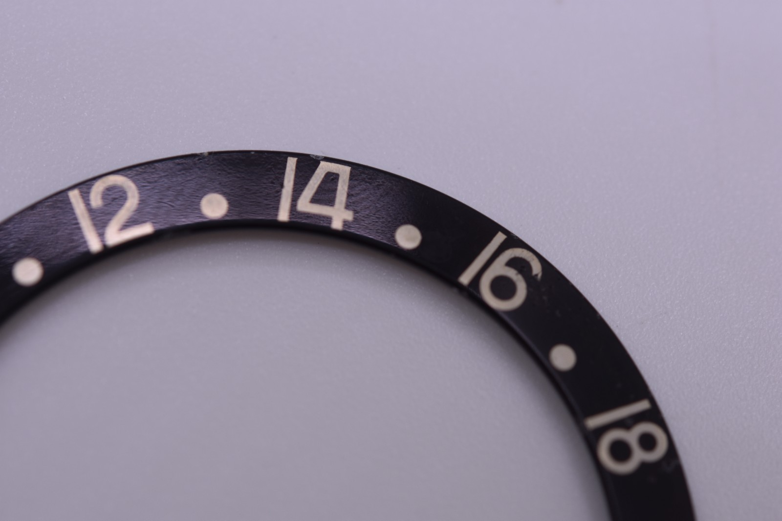 Vintage Rolex GMT Master Black Bezel Insert Faded “All Black” 16750 1675