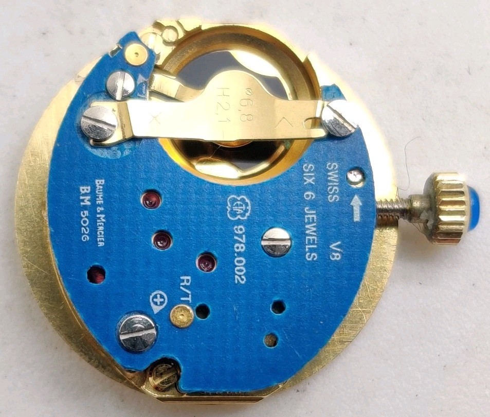 Baume & Mercier BM 5026 ETA Cal. 978.002 Swiss quartz watch movement Works